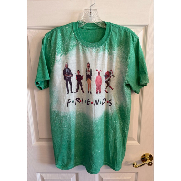 Unbranded Tops - Christmas Tee Size M “Friends” Elf, Home Alone, Clark Griswold, Ralphie, Grinch